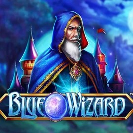 Official Slots logo: Blue Wizard by Quickspin at SkyHills Casino
